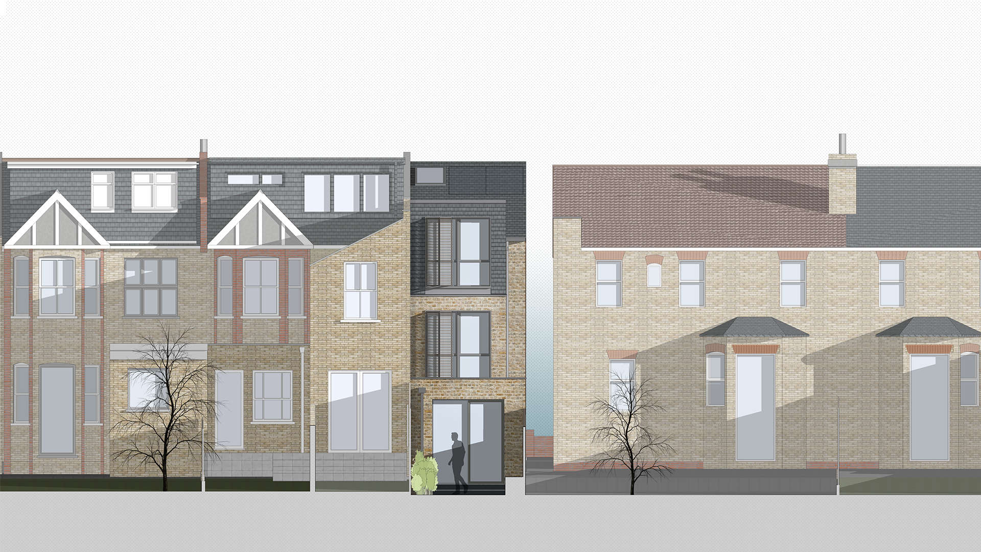 Tewkesbury Terrace 3D Design Rear