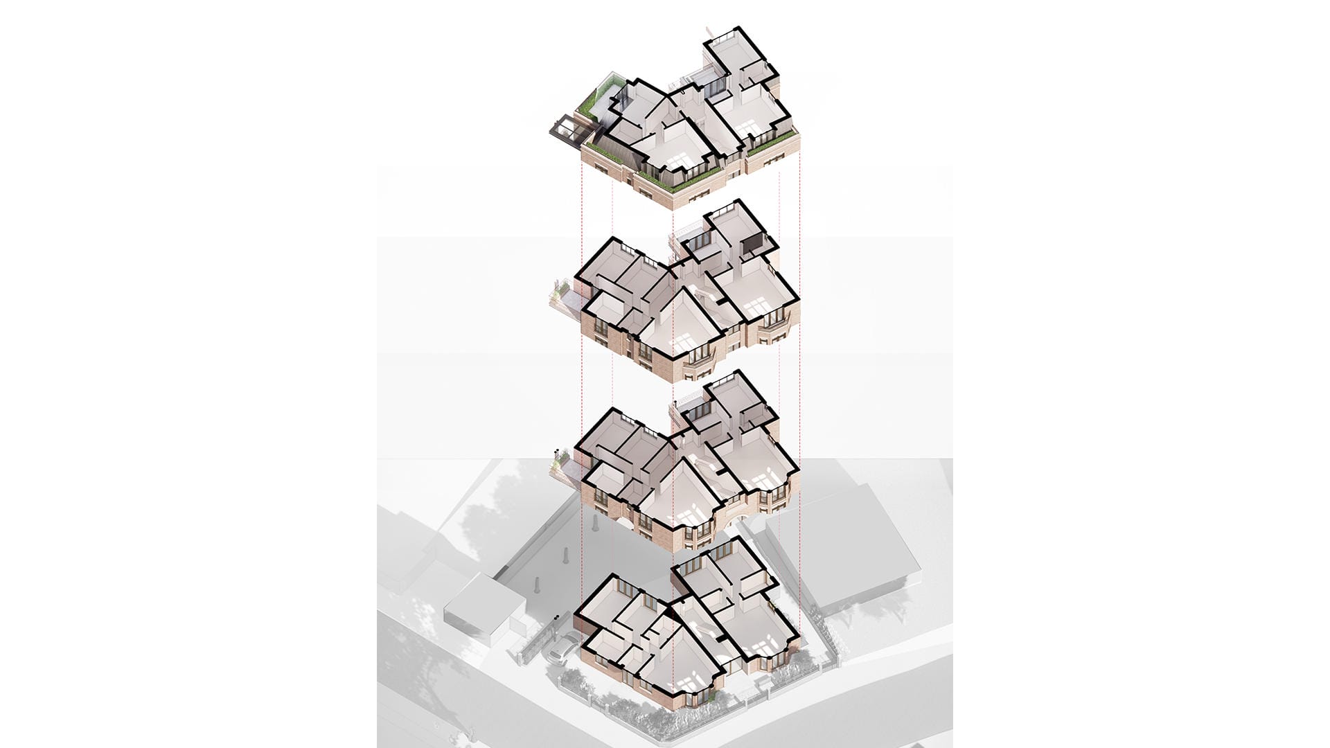Cecil Road Exploded Isometric Plans